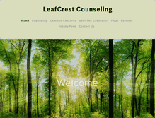 Tablet Screenshot of leafcrestcounseling.com